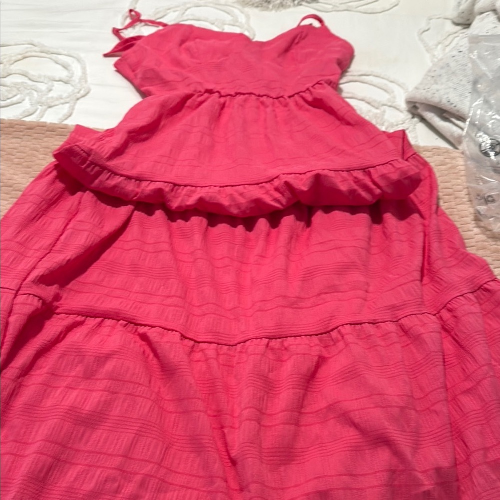 Mateo Breezaya hot pink maxi dress. Never worn